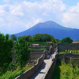 Pompeii en Vesuvius dagvullende tour vanaf Amalfikust