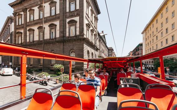 Naples : Bus en visite à arrêts bus à arrêts multiples : billet de 24 heures