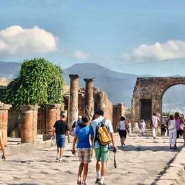 From Naples Pompeii & Mount Vesuvius Smart Tour with Tickets