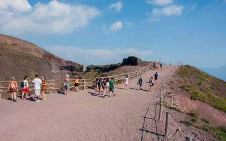 From Ercolano: Vesuvio Park Entry Ticket and Roundtrip Bus