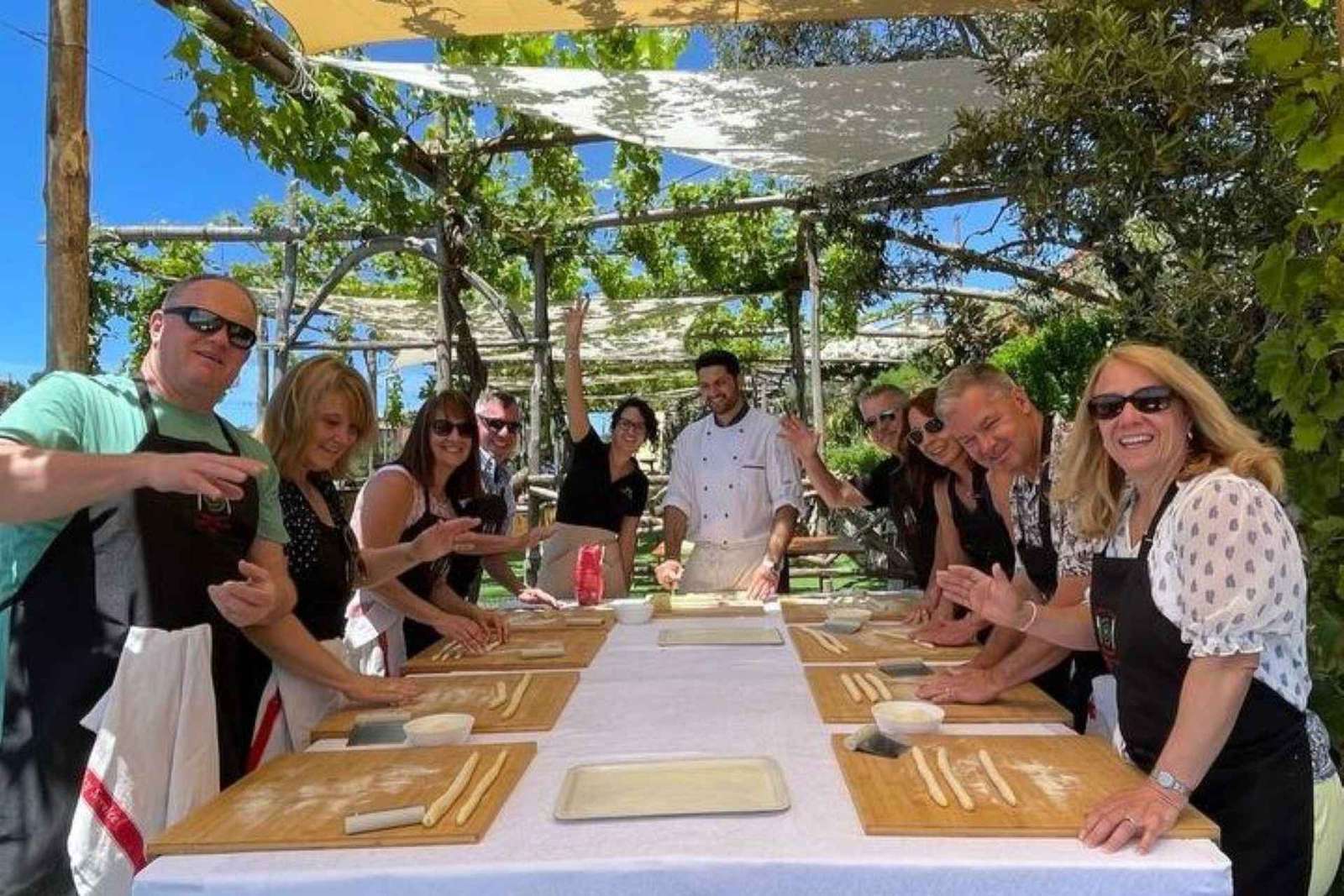 Kurs gotowania w Positano: makaron i mozzarella z widokiem