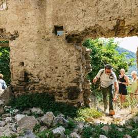 Depuis Sorrente : Randonnée guidée sur le sentier des Dieux avec transferts