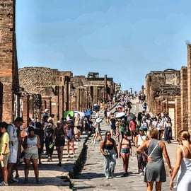 From Naples: Pompeii and Vesuvius with Pizza-Making Class
