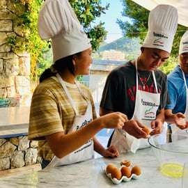 Matlagningskurs i Sorrento i en villa med havsutsikt