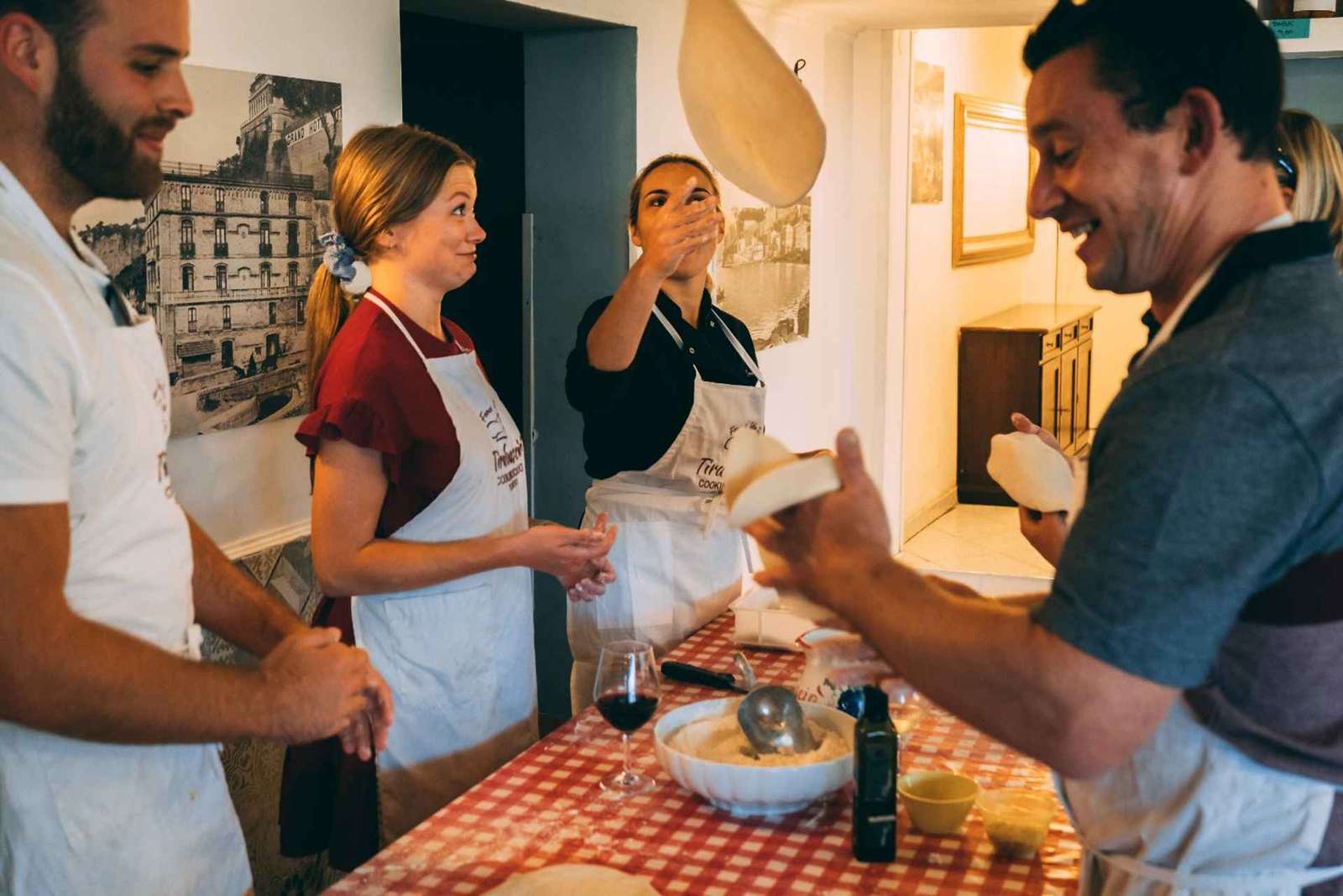Sorrento: Zajęcia z robienia pizzy w szkole gotowania Tirabusciò
