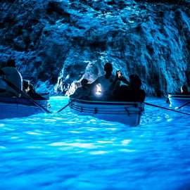 Capri: Island Boat Tour with Blue Grotto Stop