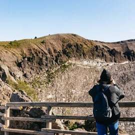 From Pompeii: Bus Transfer to Vesuvius with Park Entry Fee