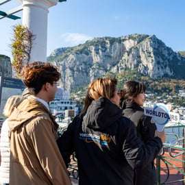 From Naples: Capri Guided Tour with Ferry Tickets & Minibus