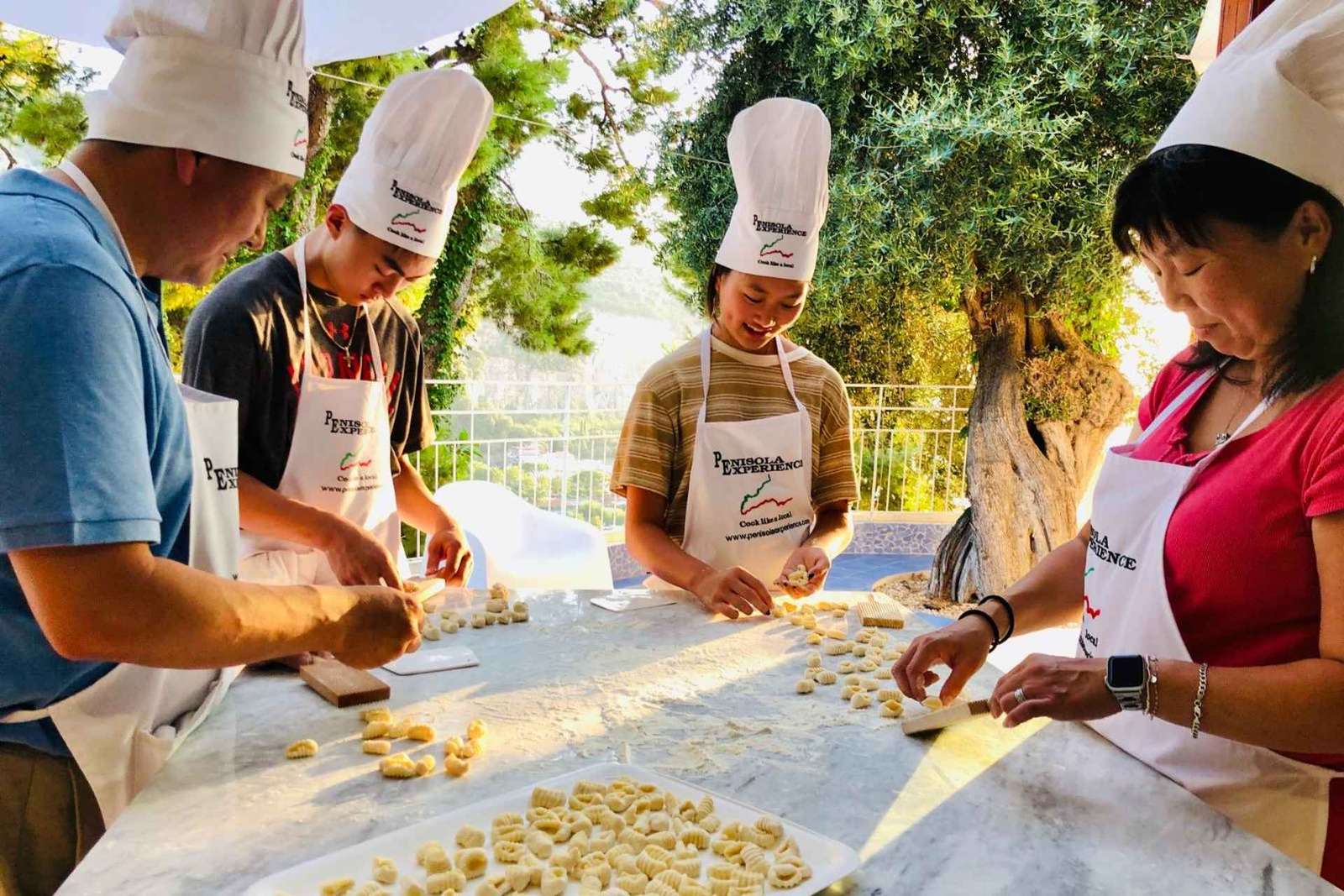 Matlagningskurs i Sorrento i en villa med havsutsikt