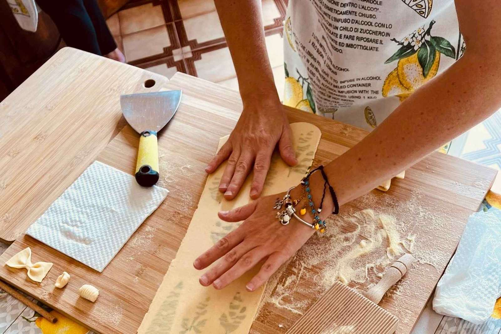 Kurz vaření těstovin v Positanu: ravioli a tagliatelle